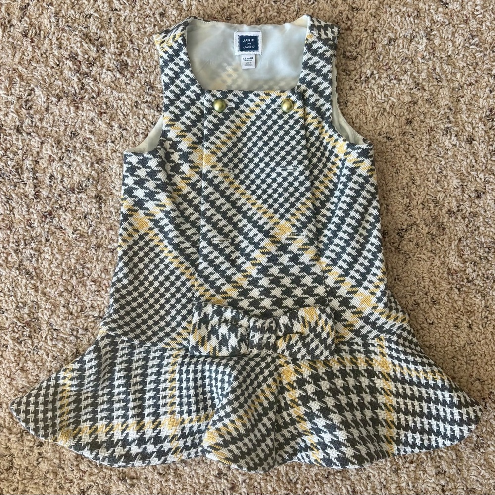 Janie & Jack baby tweed jumper dress